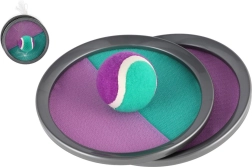 Παιχνίδι catch ball με σκρατς 19 cm – πράσινο‑μωβ, σε διχτάκι
