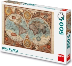 Dino Puzzle αρχαίος χάρτης του κόσμου - 500 κομμάτια