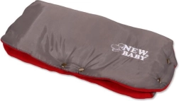 Θερμαντικά καλύμματα χεριών για καρότσι Classic Fleece γκρι/κόκκινο