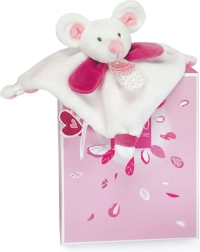 Σετ δώρου - λούτρινο πανάκι αγκαλιάς για βρέφος 20 cm