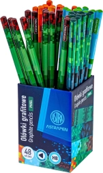 Τρίγωνο γραφίτη μολύβι HB ASTRA Pixel One