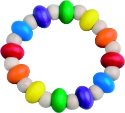 DETOA εύκαμπτος ξύλινος δακτύλιος 9 cm για παιδιά από 6 μηνών