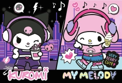 Παζλ 160 κομματιών kuromi κυβερνά hello kitty trefl