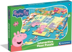 Διαδραστικό παζλ δαπέδου PEPPA PIG με ηλεκτρονικό στυλό 70 × 100 cm