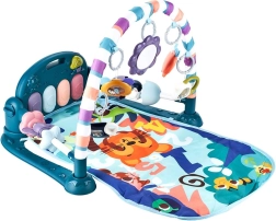 Διαδραστικό χαλάκι παιχνιδιού με πιάνο μπλε