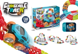 Σιδηροδρομική πίστα DIY 138 κομμάτια