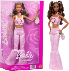 barbie deluxe style ροζ ντένιμ – μοντέρνα κούκλα με αξεσουάρ