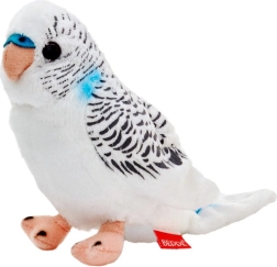 Λευκή λούτρινη παπαγαλίνα (budgerigar) 13 εκ.