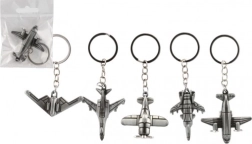 Μεταλλικό μπρελόκ σε σχήμα αεροπλάνου 5–6 εκ., ποικιλία σχεδίων