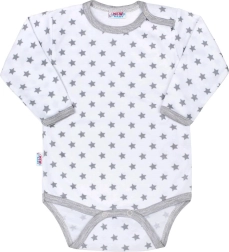 Βρεφικό κορμάκι New Baby Classic II γκρι με αστεράκια