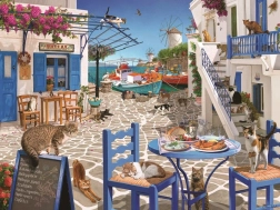 Παζλ Ravensburger «Γατάκια στη Μύκονο» 1500 κομμάτια