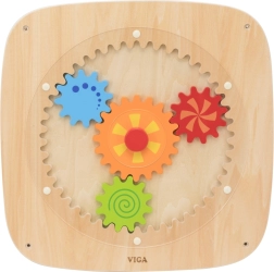 Viga Toys επιτοίχιος πίνακας δραστηριοτήτων με γρανάζια