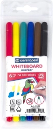 CENTROPEN μαρκαδόροι για λευκό πίνακα - σετ 6 τεμ.