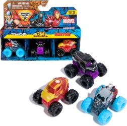 Σετ Mini Jams monster truck MARVEL Thor, Black Panther και Iron Man 1:87