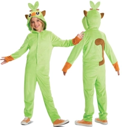 Παιδική στολή POKEMON Grookey πράσινη kigurumi 4–6 ετών (109–126 cm)