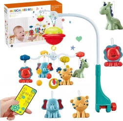 Μουσικό μόμπιλε κούνιας με προβολέα και τηλεχειριστήριο