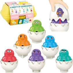 WOOPIE Μωσαϊκό Montessori Αυγά Σκουίκερ 6τμχ