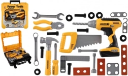 Παιδικό σετ εργαλείων με επαναφορτιζόμενο τρυπάνι σε βαλιτσάκι