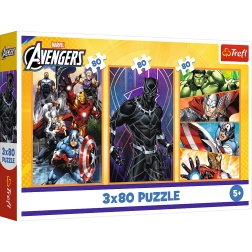 Παζλ 3x80 Ημέρες Δράσης - Disney Marvel Avengers