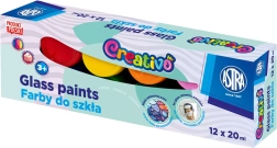 ASTRA CREATIVO χρώματα για γυαλί 12×20 ml