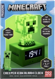 Ξυπνητήρι Minecraft Creeper με νυχτερινό φως 16 cm