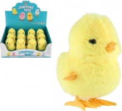 Πηδηχτό πλαστικό κοτοπουλάκι με κλειδί κουρδίσματος