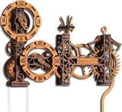 Ξύλινο τρισδιάστατο παζλ Steampunk Gearworks – επιτοίχιο ρολόι, 304 κομμάτια