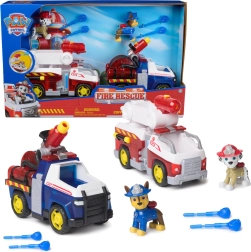 Paw Patrol πυροσβέστες – φιγούρες Chase και Marshall με οχήματα και υδάτινες βολίδες