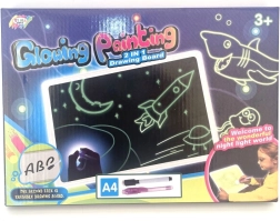 Φωτεινός πίνακας σχεδίασης που λάμπει στο σκοτάδι A4 για παιδιά