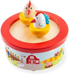 Ξύλινο μουσικό κουτί φάρμα BIGJIGS TOYS