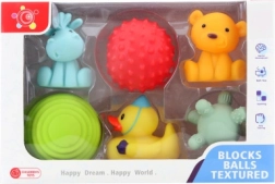 Σετ λαστιχένιων παιχνιδιών νερού για μωρά – 6 τεμάχια