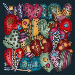 Τετράγωνο παζλ Palapeli Καρδιά 251 κομμάτια