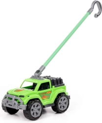 Παιδικό αυτοκινητάκι ώθησης με πράσινη λαβή – off-road