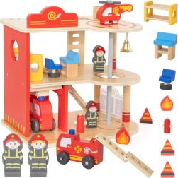 Ξύλινος πυροσβεστικός σταθμός 3 ορόφων 14 τεμαχίων VIGA