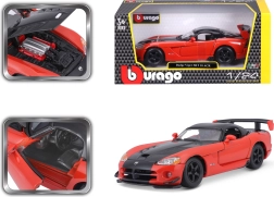 Bburago Dodge Viper SRT 10 ACR κόκκινο-μαύρο μοντέλο αυτοκινήτου 1:24