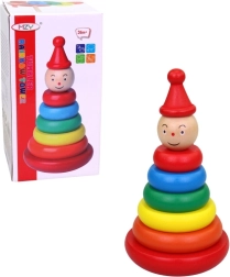 Ξύλινοι κρίκοι σε πασαλάκι 17 cm