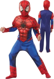 Παιδική στολή SPIDER-MAN κόκκινο-μπλε με μάσκα 110–116 cm (5–6 ετών)