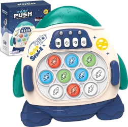 Ηλεκτρονικό αντιστρες παιχνίδι POP IT Πύραυλος μπλε