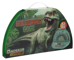 Ημικυκλική ζωγραφική κασετίνα Dino – 51 τεμάχια