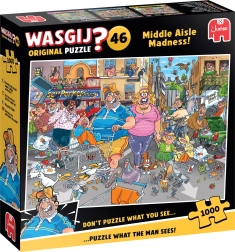 Παζλ JUMBO WASGIJ 46 Τρέλα στη μεσαία οδό 1000 κομμάτια