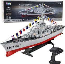Αγωνιστικό RC πολεμικό πλοίο με φωτισμό LED 1:390