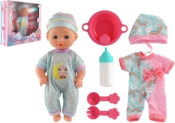 Κούκλα μωρό με σκληρό σώμα και αξεσουάρ, 25 cm