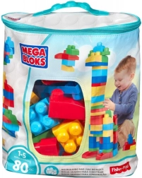 Mega Bloks μεγάλος σάκος τουβλάκια – μπλε (80 τεμ.)