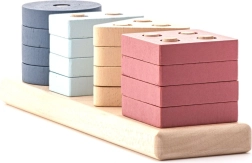 Cubika Pastel Ταξινόμηση σχημάτων V – ξύλινο παζλ 17 τεμαχίων
