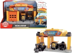 Dickie Toys σταθμός κατασκευών Volvo με οχήματα και περιστρεφόμενο γερανό
