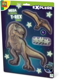 SES Creative Explore mega διακόσμηση που φωσφορίζει στο σκοτάδι T‑Rex