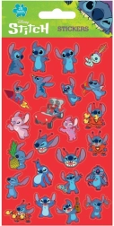 Αυτοκόλλητα Lilo και Stitch κόκκινα, 25 τεμ.