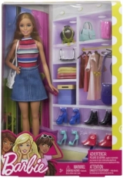 Κούκλα Barbie με στιλάτα παπούτσια και αξεσουάρ