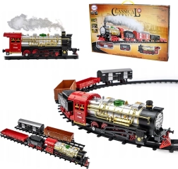 Woopie κλασικό ηλεκτρικό τρενάκι με ήχους, φώτα και καπνό – σετ 29 τεμαχίων