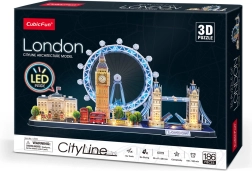 Φωτιζόμενο 3D παζλ CityLine πανόραμα Λονδίνο 186 τεμάχια